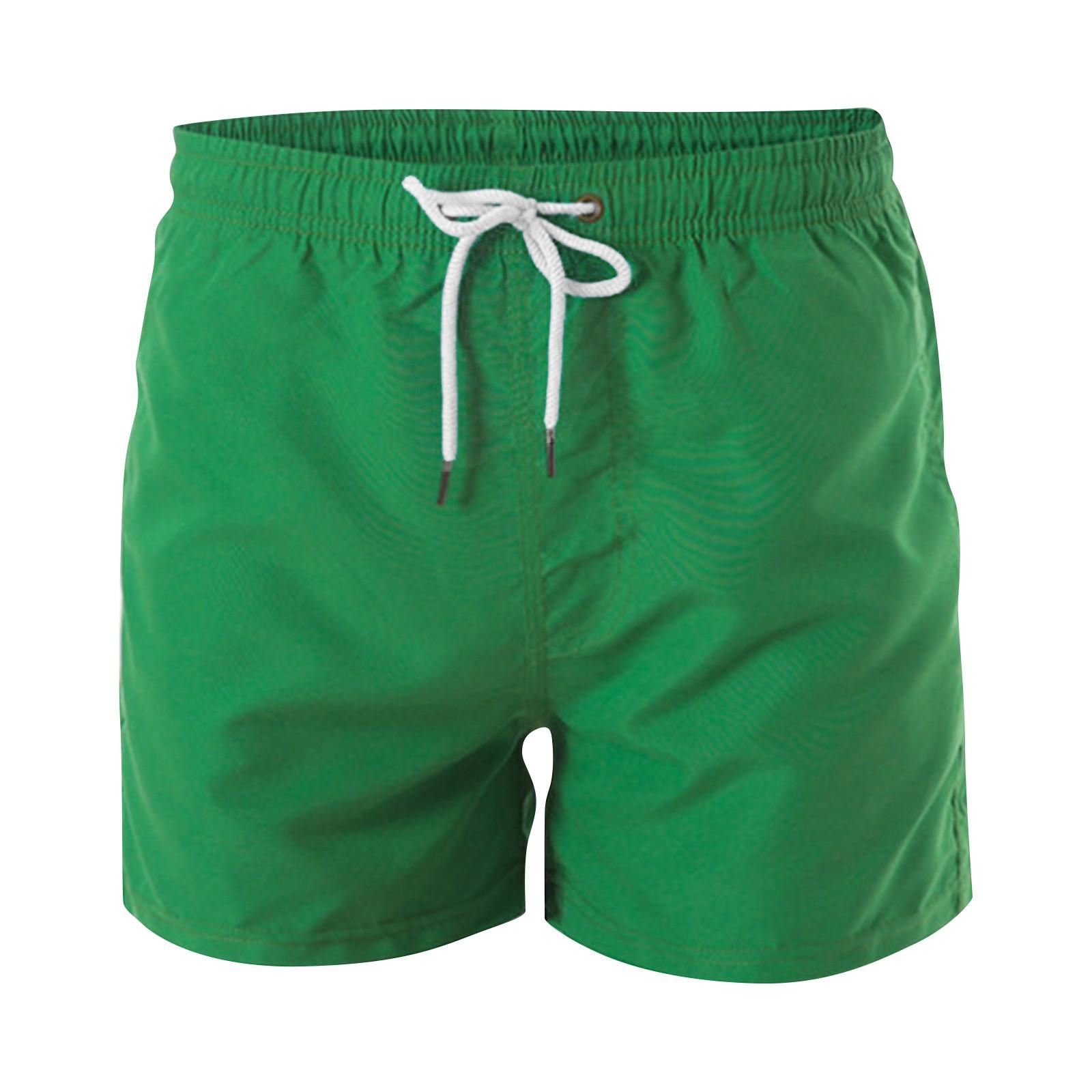 

Модные мужские летние пляжные брюки, спортивные повседневные шорты с укороченными брюками L зелёный