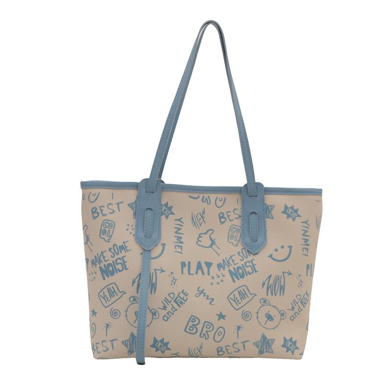 

Fashion commuter large-capacity bag 2024 new women s bag summer popular shoulder bag textured commuter tote bag