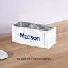 1:30 Scale Shipping Container Business Card Organizer Desk Stationery Storage Box Office Decor Pen Holder Creative Gift Ornament