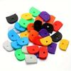 50PCS Soft Silicone Multicolor Key Cap Covers Key Identifier TagsKeyring Label Keys Organizer