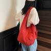 New Fashion Shoulder Bag Shoulder Strap Tie Knot Large Capacity Dumpling Bag Crossbody Retro Tooling Wind Tote Bag