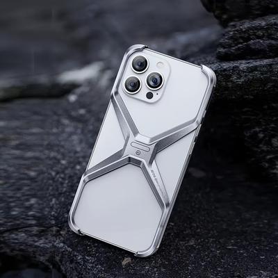 Ultracienkie Metalowe Etui Bez Ramki Kompatybilne Z Iphone Lekka Powłoka Ze Stopu Aluminium Kompatybilna Z Iphone 14, 15, 16 Pro/Pro Max