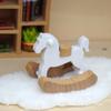 Miniature Wooden Trojan Horse Dollhouse Dining Room Accessory Smooth Surface Detailed Toy For Doll House Decoration