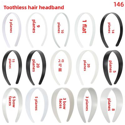Plastic Hair Band Headband Accessories Two-sided Flat Hair Band Base Plate Hair Decoration