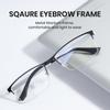Cyxus Fashion Glasses, Hingeless Frame with Titanium Frame, Stylish for Business and Casual Wear, Unisex (8147X64, Black & Silver)