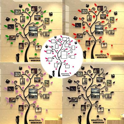 3D DIY Photo Frame Tree PVC Wall Decal Family Sticker Mural Art Home Room Decor