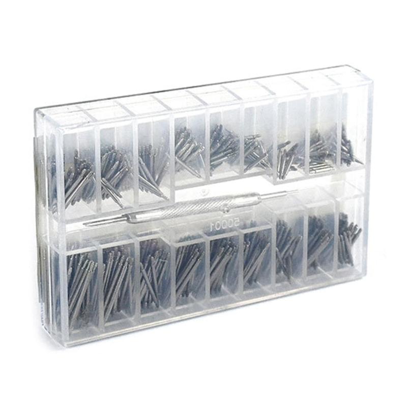 Completes 361Pcs Watch Repair Kit Includes 8-25mm Watch Band Strap Link Pins and Spring Bar Removal Tool for Watchmakers