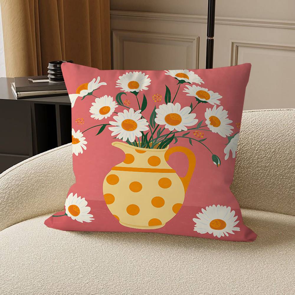 

FLOWER MARKET Flower Art Maple Design Cushion Cover Happy Autumn Harvest decor Holiday Decorati Pillow Cover 12x12Inch