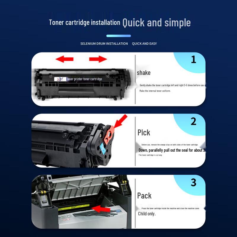 ZY Compatible TN2325 Black Toner Cartridge
