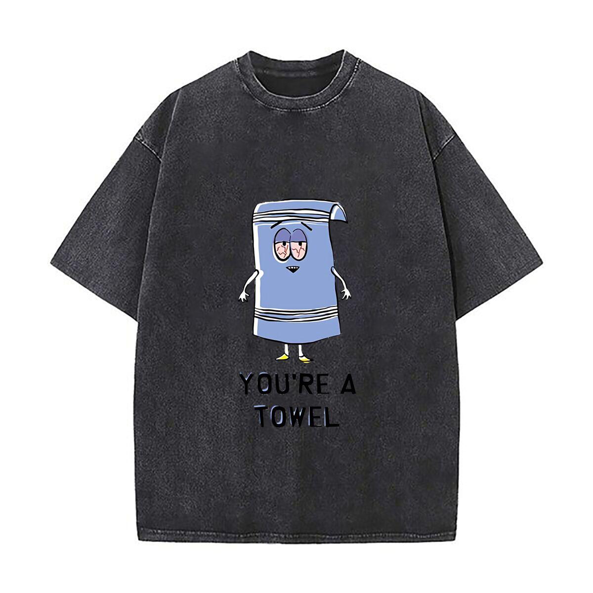 

Southpark Towelie You Are A Towel Washed Vintage TShirts Street Hip Hop Retro Punk T Shirt S