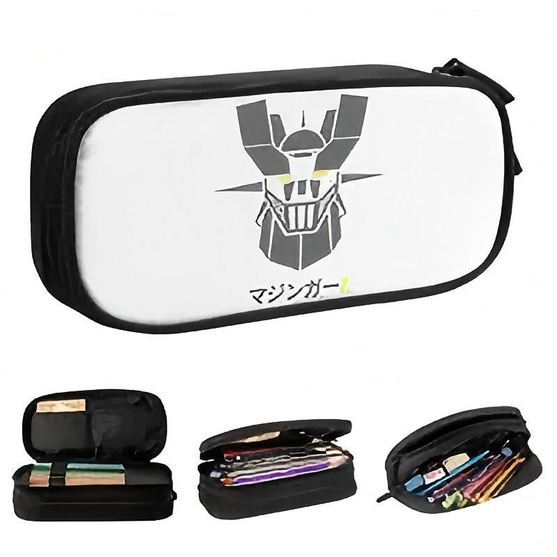 Student Zipper Pencil Case Polyester, Double Pencil Case Stationery Case Pencil Case Wish