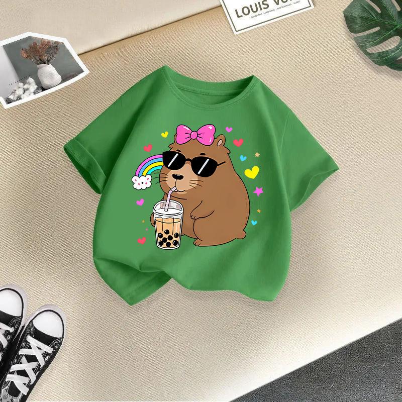 Children's Casual Short-sleeved T-shirt - Summer Girls' And Boys' Fashionable And Cute T-shirt