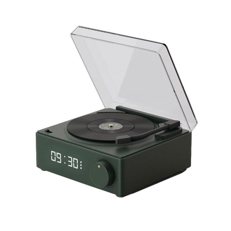 X11 Multifunctional Bluetooth Atomic Alarm Clock & Speaker with Vinyl Record Design