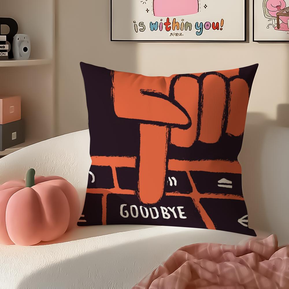 

Fashion Art JJeanJullien Cushion Cover Pillowcase Short Plush Invisible zipper Room Sofa Cushion Cover 30X30cm