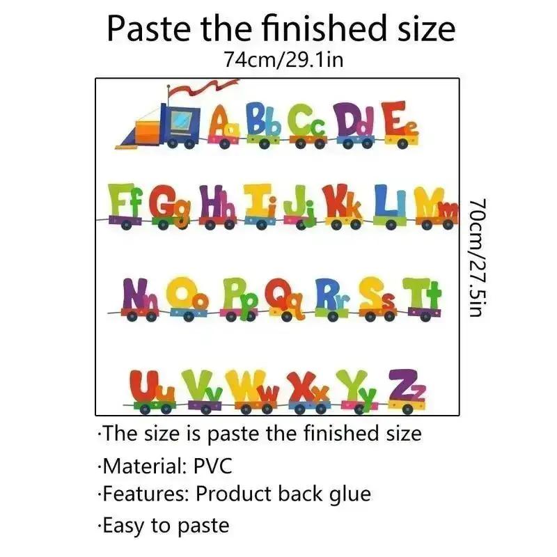 New Cartoon Home Decor Wall Sticker 26 Letters Alphabet Wall Stickers Kids Rooms Children Sticker Room Decor Household Accessory