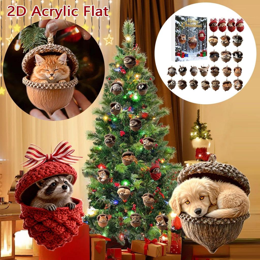 Weihnachts-Countdown-Kalender Blinder Adventskalender Blindes Weihnachtsgeschenk