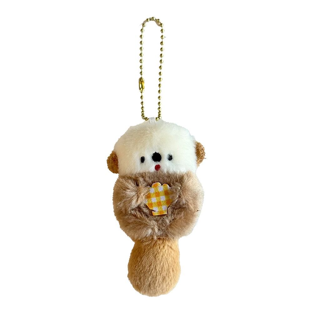 Doll Otter Hold Shell Key Chain Trinket Anime Key Ring Cute Backpack Charms  Gift
