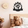 Metal Sign Dad Workshop Garage Decoration Mechanic Wall Art Black Retro Tin Sign
