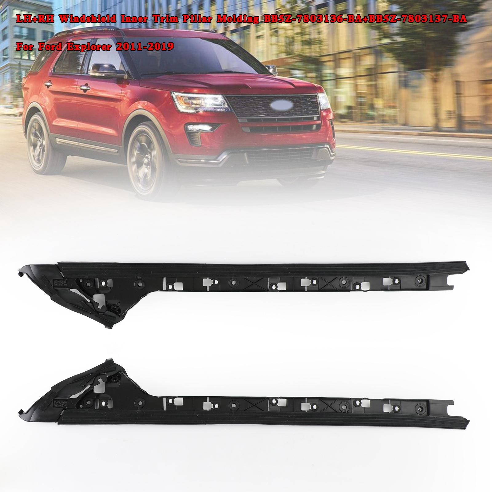 

LH+RH Windshield Inner Trim Pillar Molding for Ford Explorer 2011-2019