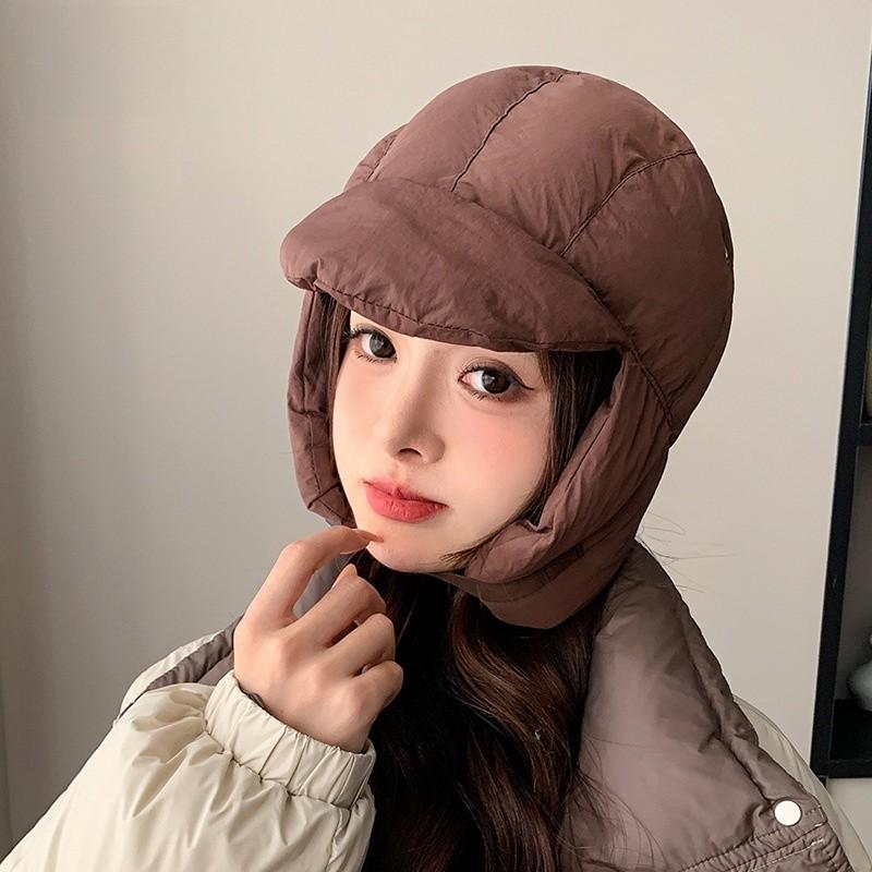 Winter Unisex Knit Cap With Windproof Earmuffs For Outdoor Skiing And Cycling