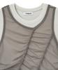 Lougeu Chiffon Layered Set T-Shirt_Gray
