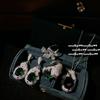 Colombian Emerald Cheetah Gemstone Necklace, Antique, Plated With 18K Gold, Malachite Green Cheetah Zircon Ring.