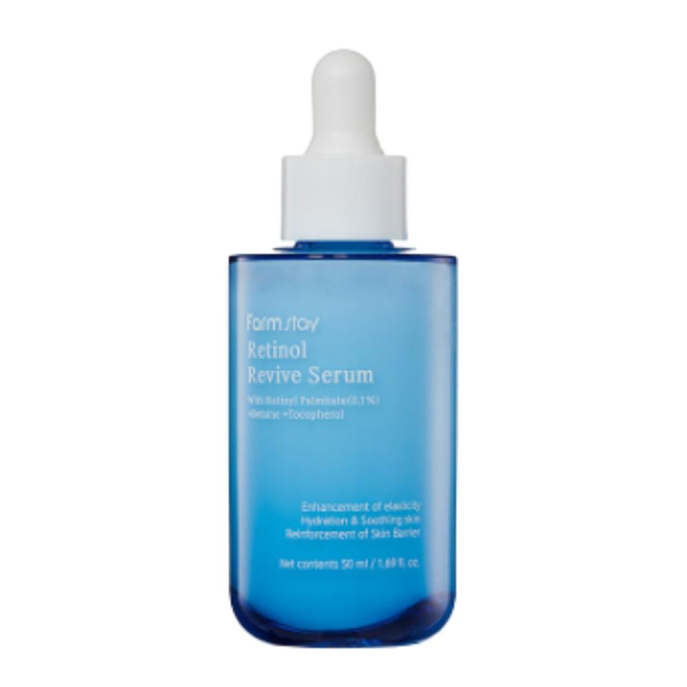 FARM STAY / Set da 4 Pezzi Skincare Retinol Revive (Tonico/Emulsione/Siero/Crema+Maschera) / Cura Rivitalizzante Anti-Età Glow / Dalla Corea