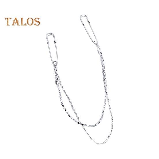 

Унисекс прищепка для одежды однослойная/двухслойная цепь полированная большая булавка сплав брюки рубашка грудь костюм юбка украшение на каждый день выпускной юбилей выпускной Dual Layer