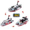 1068 PCS Military 8 IN 1 Army Ocean Cruiser Warship Building Blocks Aircraft Weapon Ship Bricks City Toys for Children