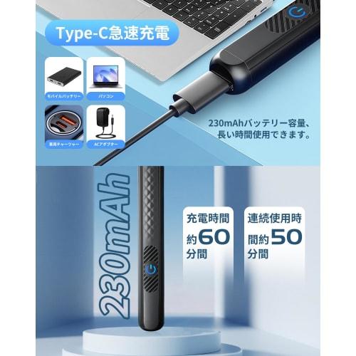 Chfeng Earpick with Camera [600W Pixels X 6 LED Lights], 3.5mm Ultra-Fine Lens, Wi-Fi Connection, Smartphone Link, Left/Right Inversion, Recording, Ph