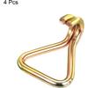 MECCANIXITY Ratchet Double J Strap Hook Load 4409 Lbs for 2" Tie Down Strap Webbing Car Truck Trailer Pack of 4 Zinc Color