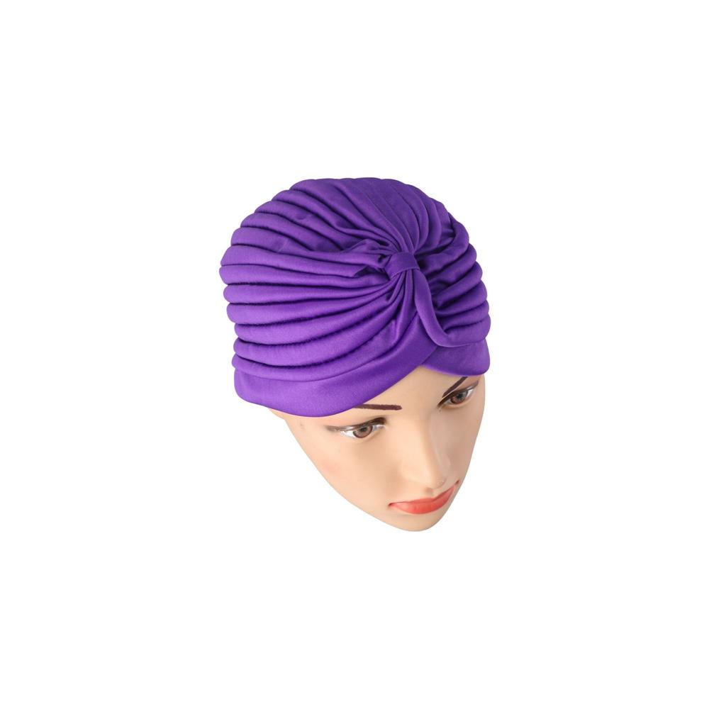 Beanies Head Wraps Elastic Headbands Solid Color Turban Hats Muslim Hat Headscarf Muslim Cap