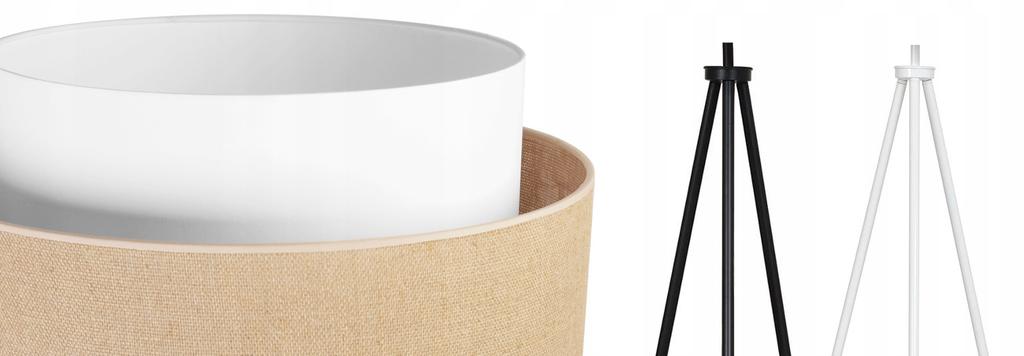 Floor Lamp Standing Tripod Metal Lampshade 45Cm