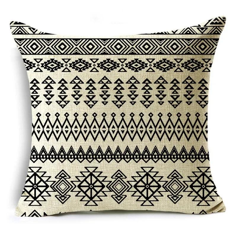 Mandela Style Retro Ethnic Style Pillowcase Sofa Living Room Decoration Cushion Cover 40*40cm/45*45cm/50*50cm