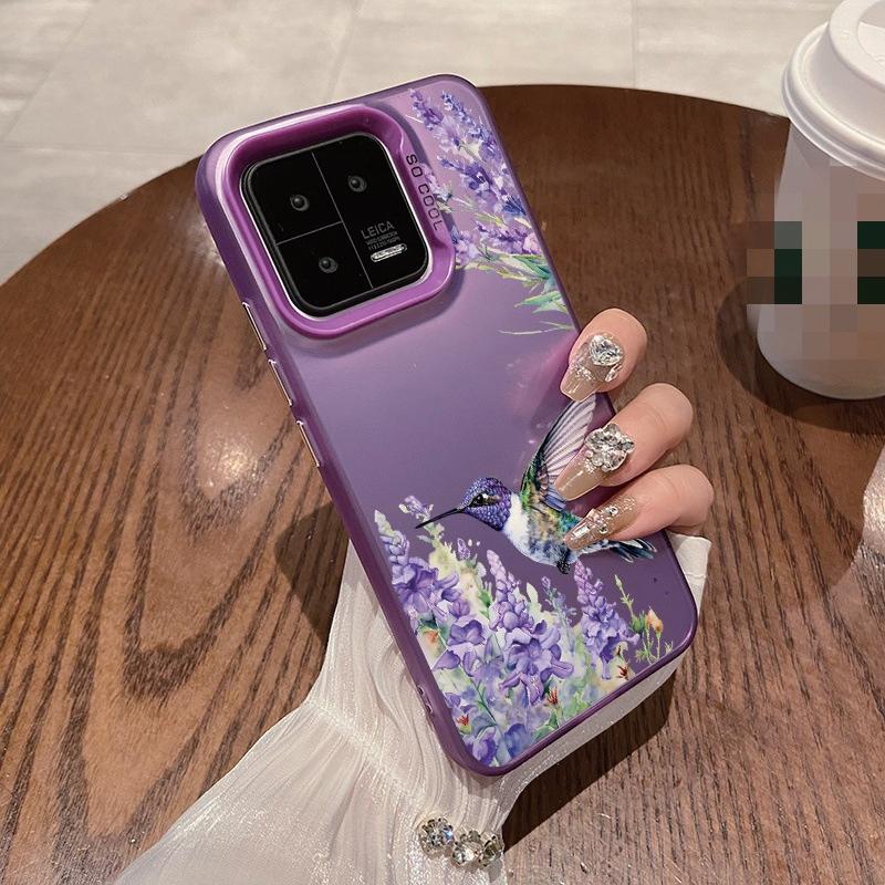 Αντικραδασμική θήκη τηλεφώνου με μοτίβο λουλουδιών Για Samsung S24 S23 A55 A35 Xiaomi Redmi 13C Poco C65 iPhone 15 Προστατευτικό κάλυμμα προφυλακτήρα Huawei Honor