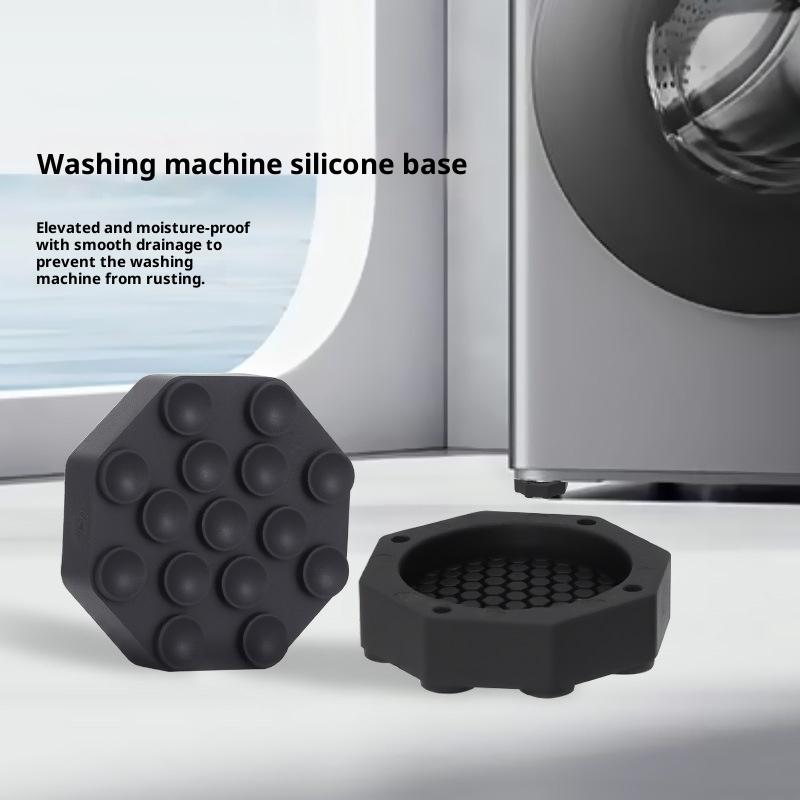 4Pcs Suctions Universal Anti Vibration Feet Pads Washing Machine Rubber Foot Mat Silent Refrigerator Foot Pad Lifting Base