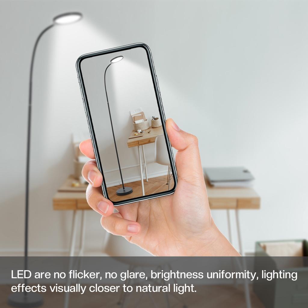 3 Color Modern Led Floor Light Floor Light For Living Room Bedroom Adjustable Standing Light Corner Light Reading Lamp 36v