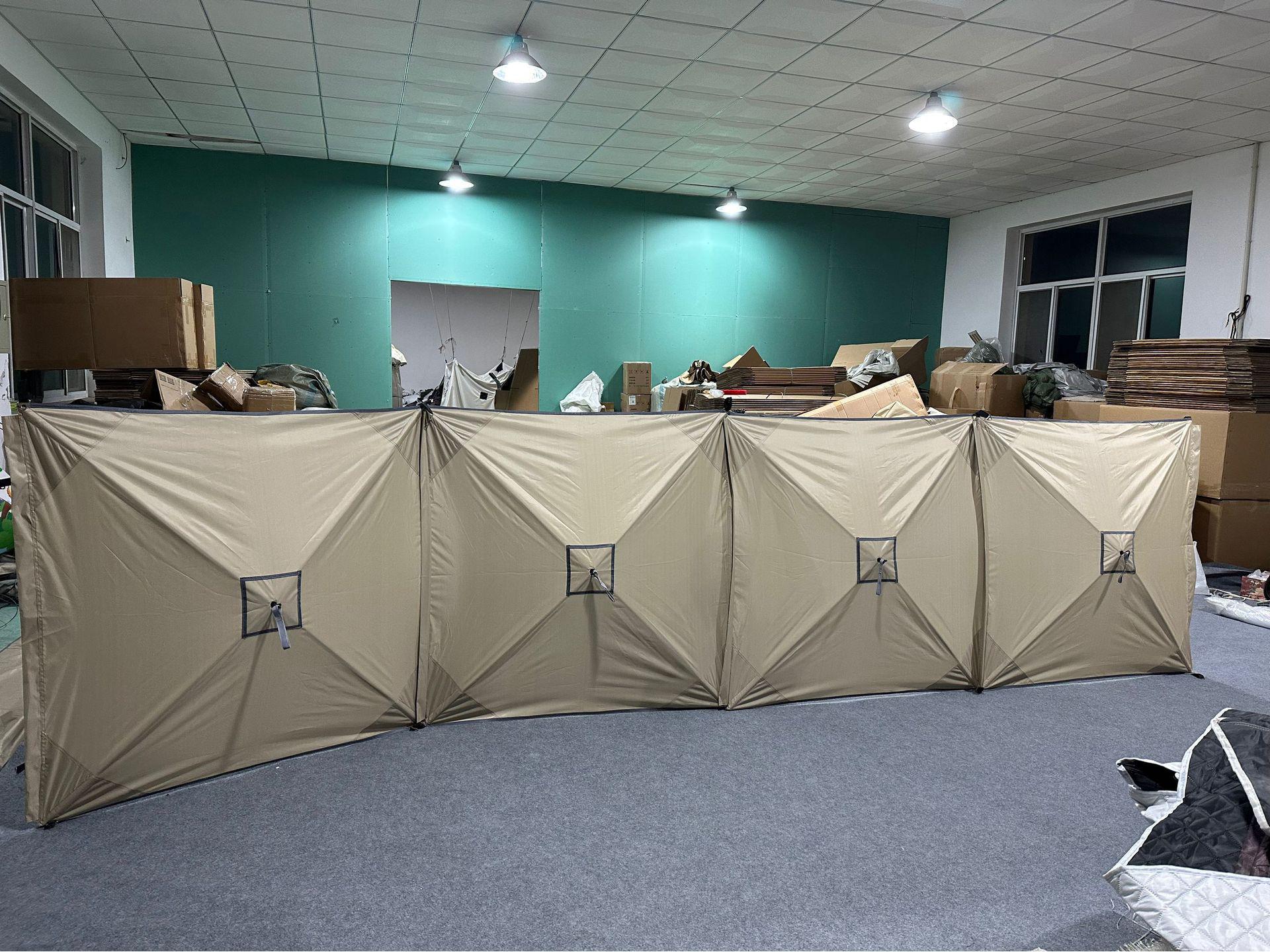 

Складной уличный ветрозащитный экран из Оксфордской ткани с серебряным покрытием