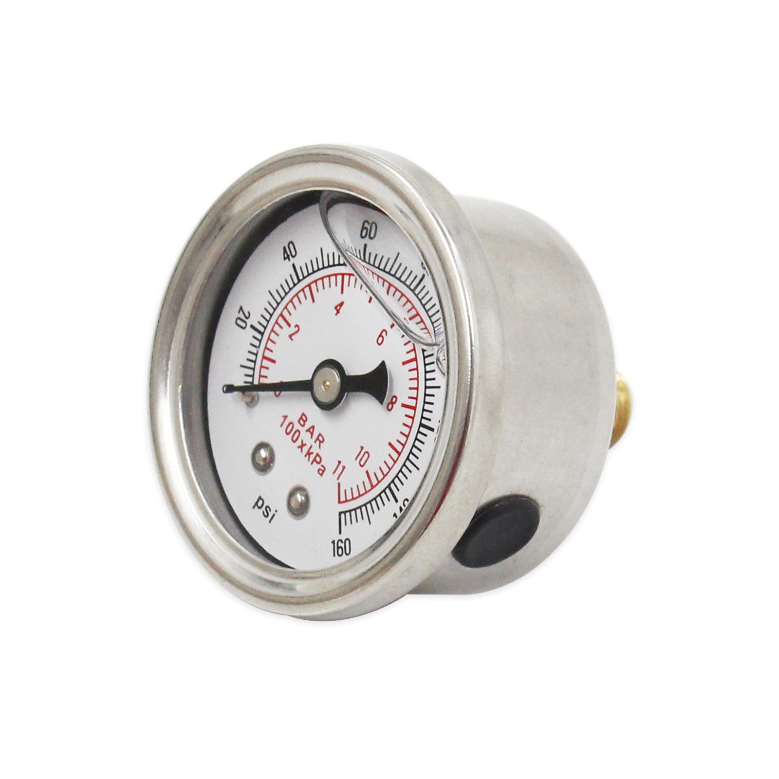 

Oil Press Gauge for Auto Liquid Liquid 0-160 psi 1/8 NPT Tester Monitoring System Fuel Pressure Gauge Meter Universal білий