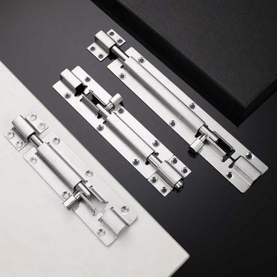 2 Stück Türriegel, bequemer Griff, einfach zu installieren, quadratisch, rostfrei, Edelstahl, für Tür, Fenster, Riegel, Schloss, Heimbedarf