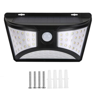 6500K Solar Power Waterproof 68 LEDs Wall Lamp PIR Motion Detection Outdoor Garden Security Light