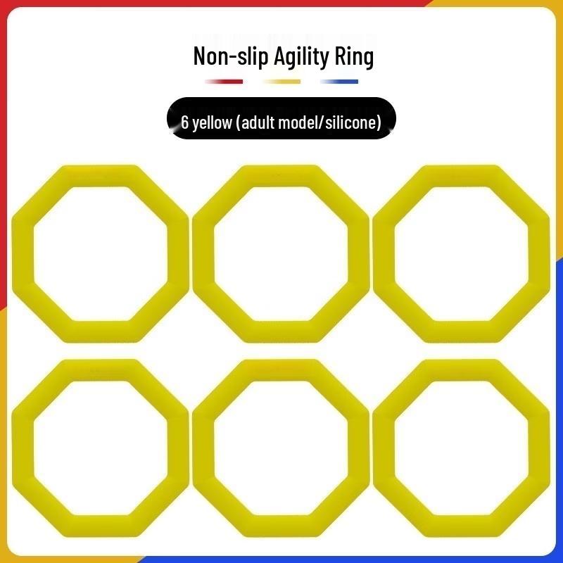 Octagonal Silicone Agility Training Rings
