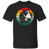 Bluetick Coonhound Retro Unisex T-Shirt Geschenk Coonhound Hundepapa Dunkles Heidegrau
