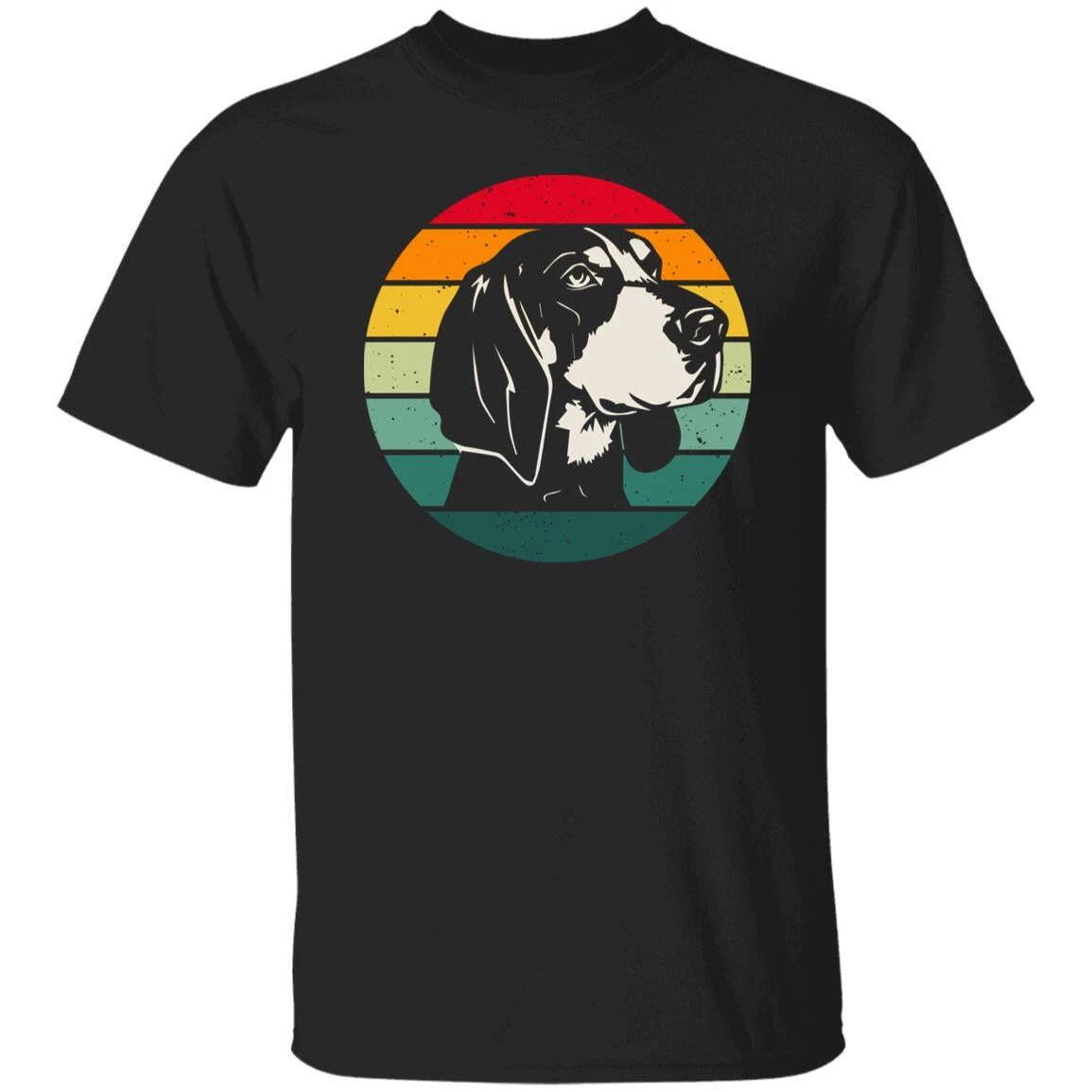 Bluetick Coonhound Retro Unisex T-shirt gift coonhound dog dad dark heather S