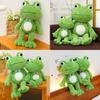Cute Frog Plush Toy With Short Plush Cover For Kids Gift And Cuddle