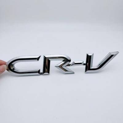 ABAH1 1pcs 3D ABS Letter Emblem Logo Car Stickers Fit Car Rear Trunk Badge Wing Fender Side Badge Sticker Accessories For CRV CR-V