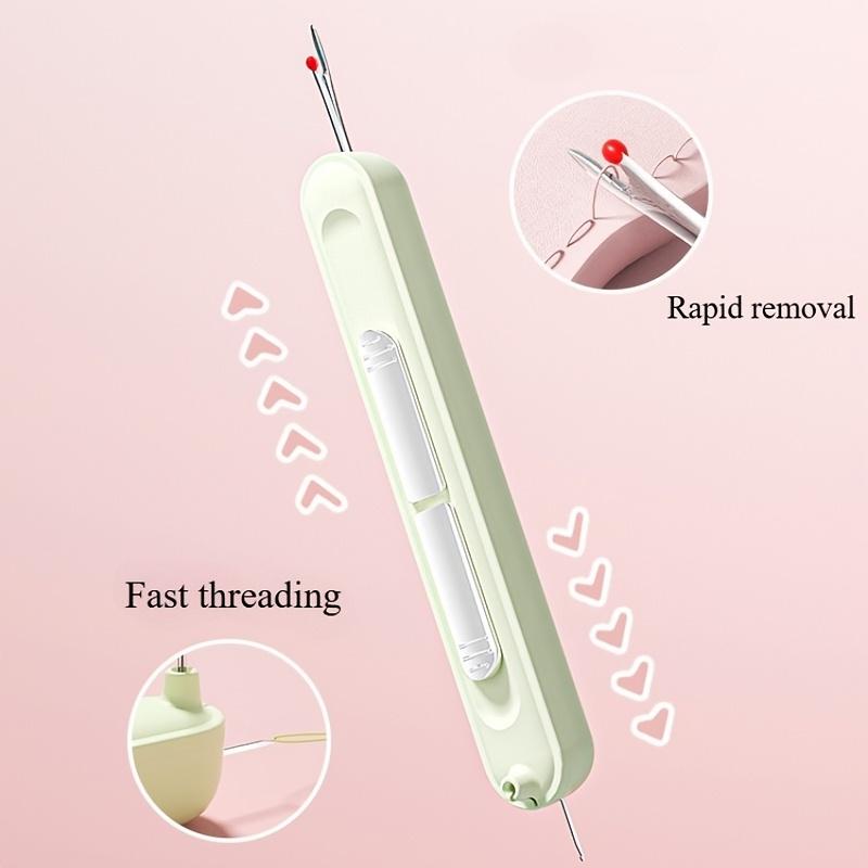 

Needle Threaders, 3PCS 2 in 1 Needle Threader Seam Ripper for Hand Stitching, Upgraded Automatic Needle Threader зелёный