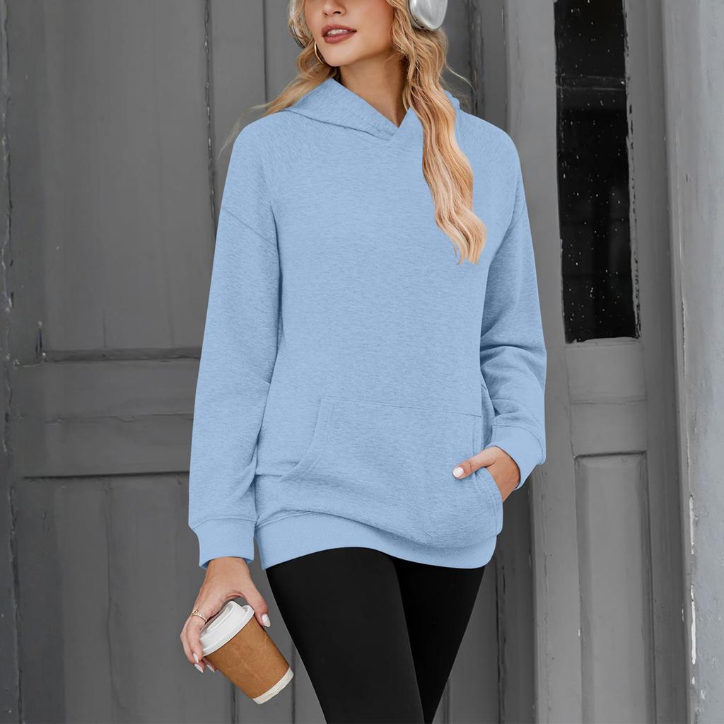Women's Solid-color Fashionable Long-sleeved Top