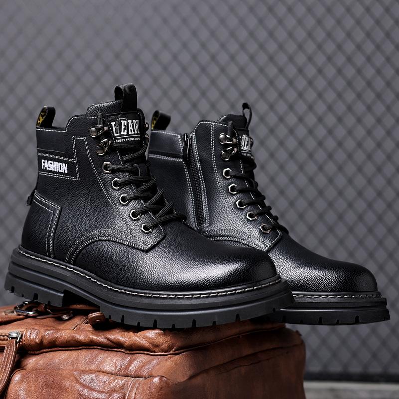 Pánské sněhule Nové zimní sametové teplé boty Módní pánské boty Vlna Vysoký svršek Venkovní ležérní Pánská obuv Bavlněné boty