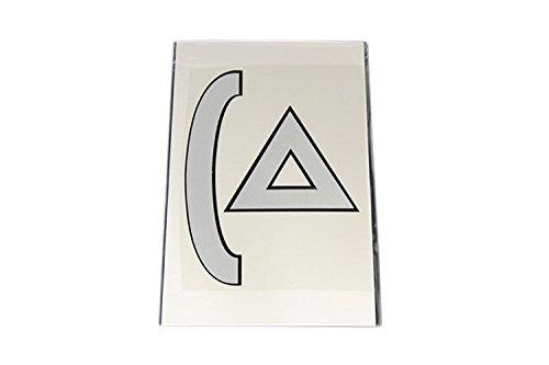 Bike Parts Center Triangular Stickers Set of 10 for 2
